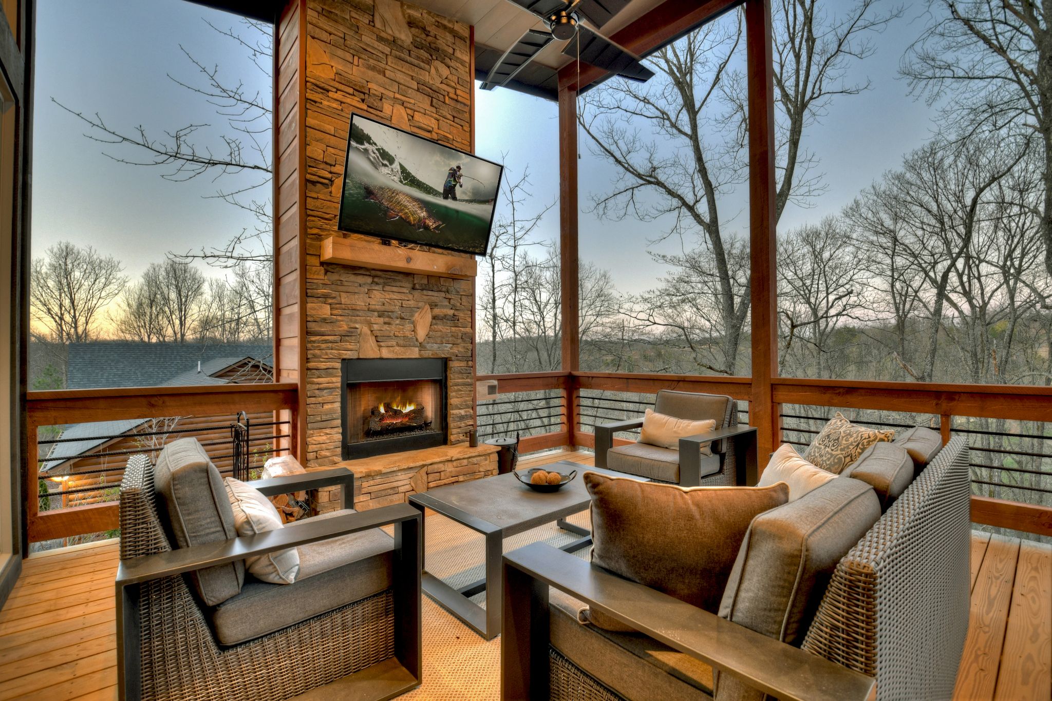 Modern River Retreat exterior view
